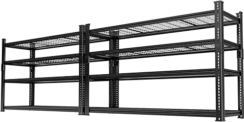 Miniatura 8 de Estantes de almacenamiento resistentes, 60 pulgadas de largo x 24 pulgadas de ancho x 60 pulgadas de alto, carga 2640 libras, estante industrial de