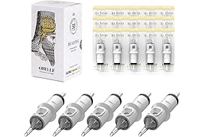 3RL Tattoo Needles Cartridge Bugpin 3 Round Liner X-Taper for Professional Disposable Tattooing [50 Pack]