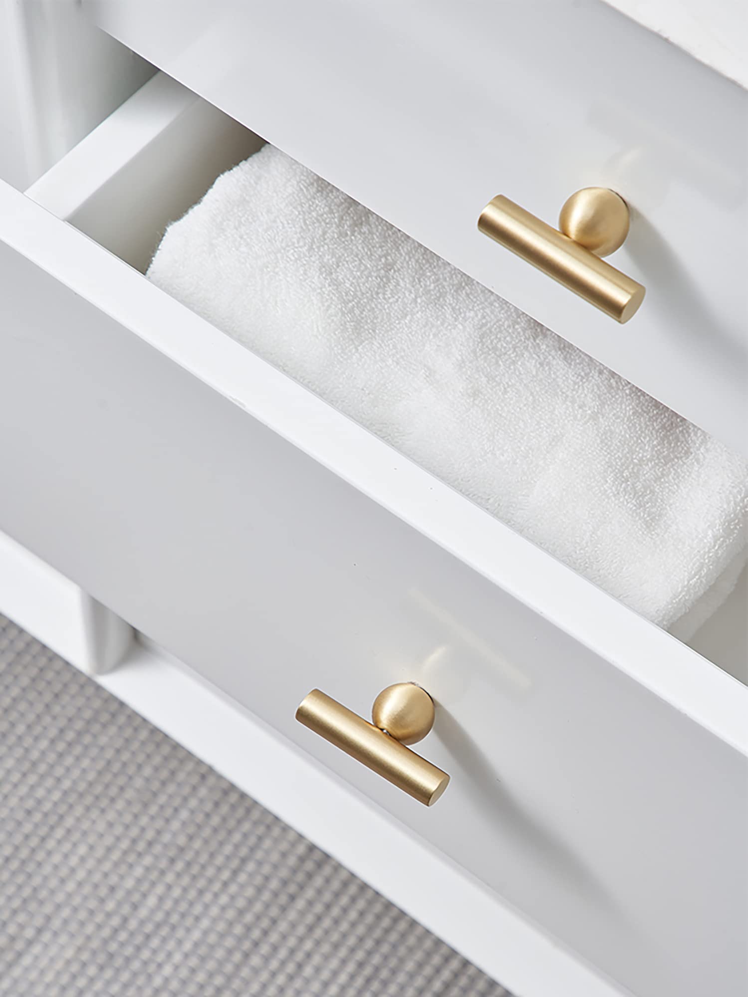 MANTARA B-0057-T50 Brass Furniture Cabinet Handle Black Kitchen Drawer pulls Pure Copper Brass Handle Drawer Cabinet Closet Door Small Handle Cabinet Door Gold.-image-20