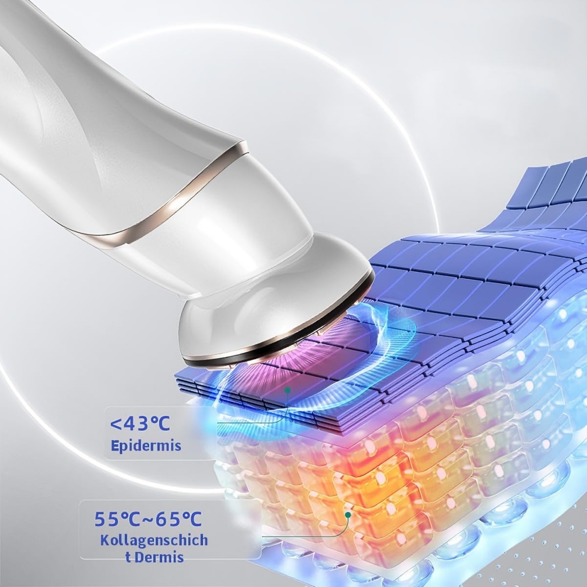 Radiofrequenz Gerät RF_EMS_VR Gerät für Zuhause 1 MHz 90 KHz 3 Farben BIO_Photonlichttherapie Hautlicht blau grün rotlicht für Gesicht und Körper Massagegerät Hautverjüngung Straffe Haut
