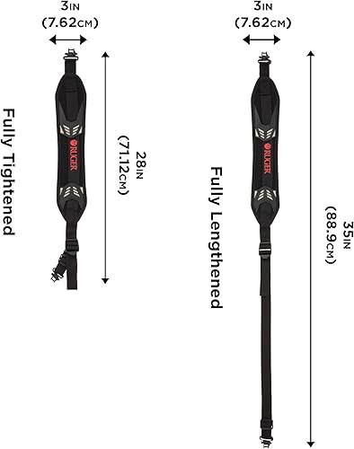 Miniatura 2 de Allen Company Ruger Mesa - Eslinga de neopreno para rifle con giros, color negro
