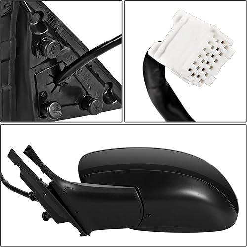 Miniatura 6 de DNA Motoring OEM-MR-IN1320126 - Espejo retrovisor plegable con calefacción lateral izquierdo, compatible con G37 convertible 2009-2013