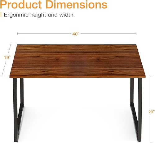 Miniatura 86 de Coleshome - Escritorio para computadora, de 32 pulgadas, estilo moderno y sencillo, para oficina en casa, escritorio estudiantil para escribir,