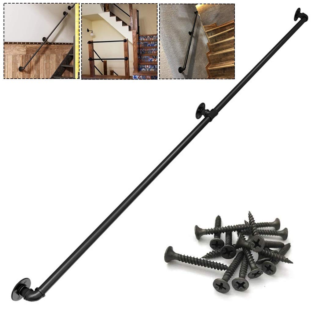 Zestaw zewnętrzny Antypoślizgowy wspornik z balustradą 100 cm wewnętrzny drążek do przedpokoju łatwy montaż dla dostępu do schodów