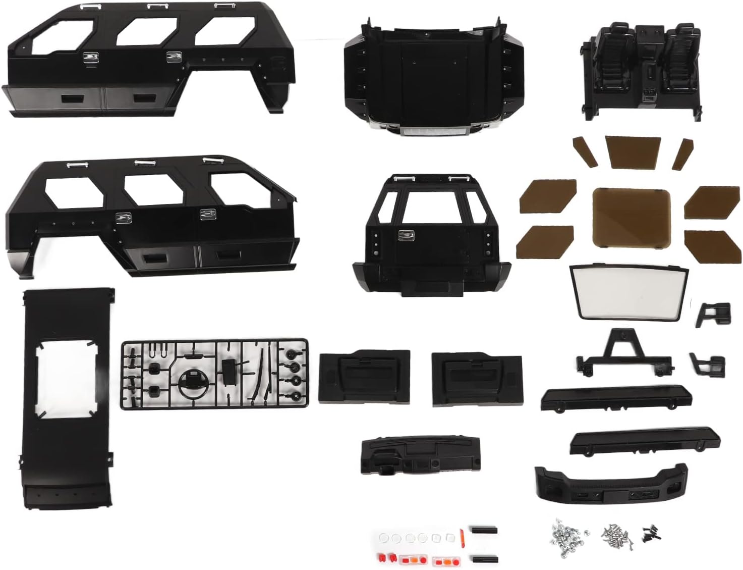 LBEC 324mm Sting Body, Hard Plastic RC case, Easy Installation, wear Resistance with RC car Screw
