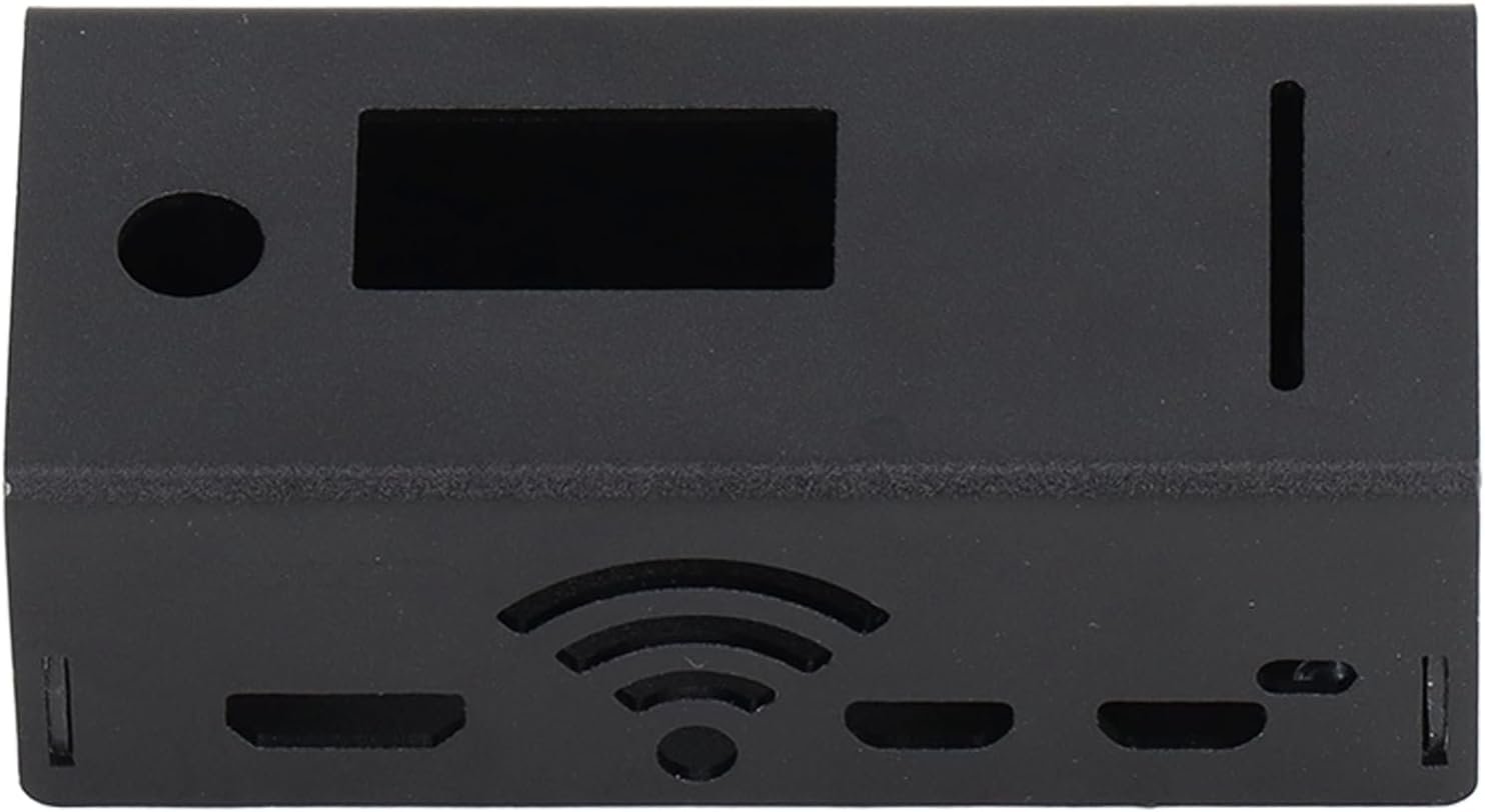 Black Aluminum Alloy Enclosure Case with Heatsink for MMDVM Expansion Board Electronic Development Kits and Circuit Board Protection