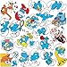 The Smurfs 50ct Vinyl Large Deluxe Stickers Variety Pack – Die Cut Decals for Laptop, Water Bottle, Scrapbooking, Tablet, Indoor/Outdoor