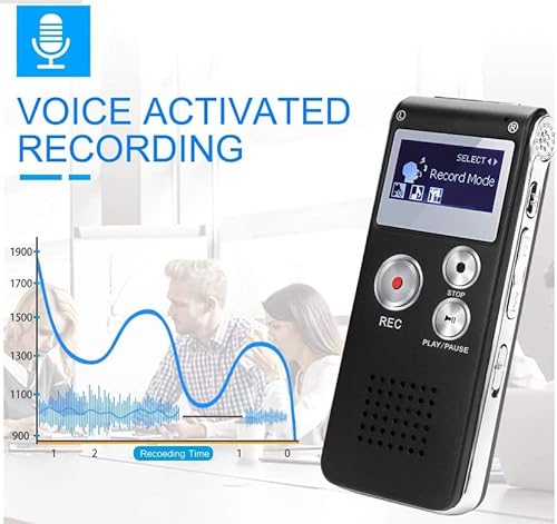 64Gb （2023 New And Upgraded Edition） Digital Voice Recorder Voice Activated Recorder Mini Voice Recorder Upgraded Small Audio Recorder With Mp3&Usb For Lectures, Meetings, Interviews…… #TOP4