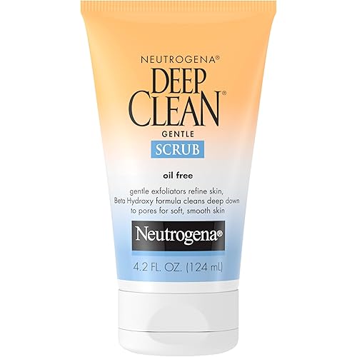 Neutrogena Deep Clean Gentle Daily Facial Scrub, Oil-Free Cleanser 4.2 fl. Oz