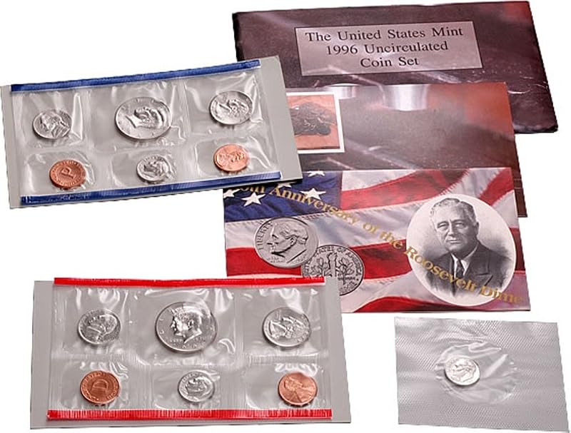 1996 - U.S. Mint Set - 11 coin set..With Special West Point Dime Uncirculated