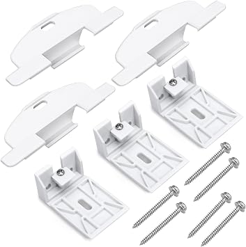 3/4" Pleat Shade Brackets & Shade Pull Handles Kit for Hunter Douglas