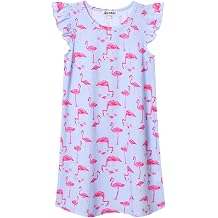 Jxstar Nighggowns for Girls Pajamas Princess Sleepwear Flutter Sleeve Dresses