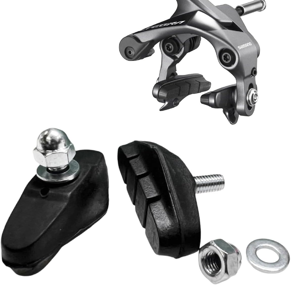 C Brake Pads for Road Bike BMX City Bicycle Brake Pads Replacement Brake Shoes 48mm, Pair