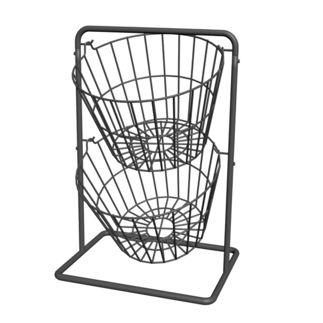 Cesta de cocina doble capa para ahorrar espacio en la encimera
