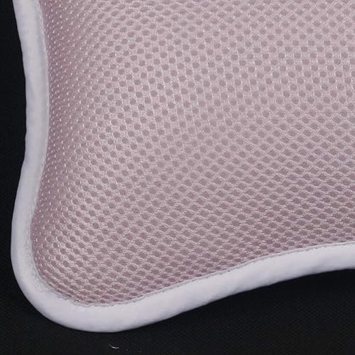 Miniatura 4 de SUPVOX Almohada de baño con ventosas antideslizantes para bañera, baño, spa, cojín para cabeza, cuello y espalda (rosa)