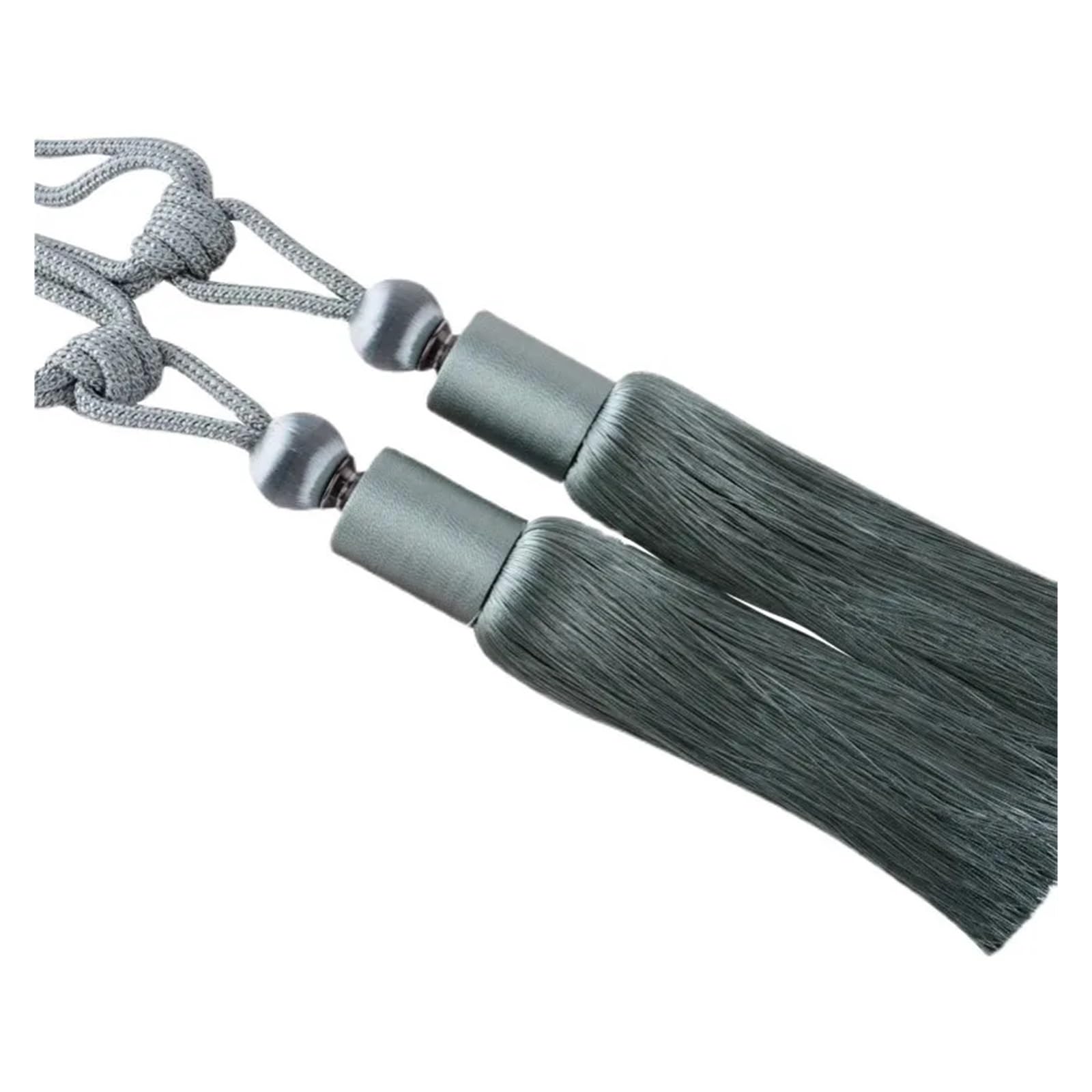 2 sztuk/partia para zasłon wisząca kula pasek do wiązania lina do wiązania sypialnia salon gobelin dekoracja Tassel(Khaki)