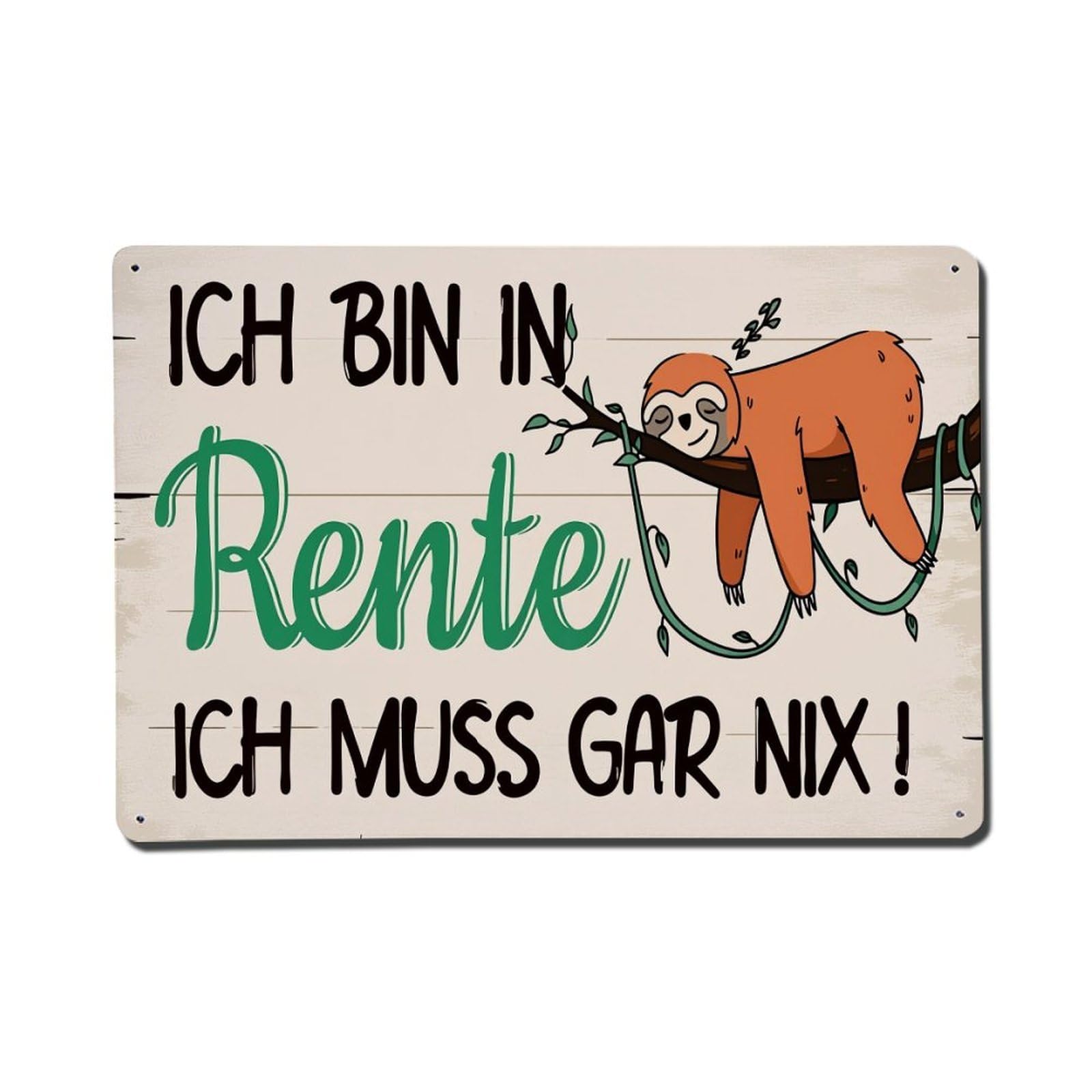 Enderetf Vintage I Am Retired I Don't Have To Do Anything Tin Sign Metal Poster, Home Bar Garage Man Cave Cafe Indoor & Outdoor Wall Decoration 8X12inches