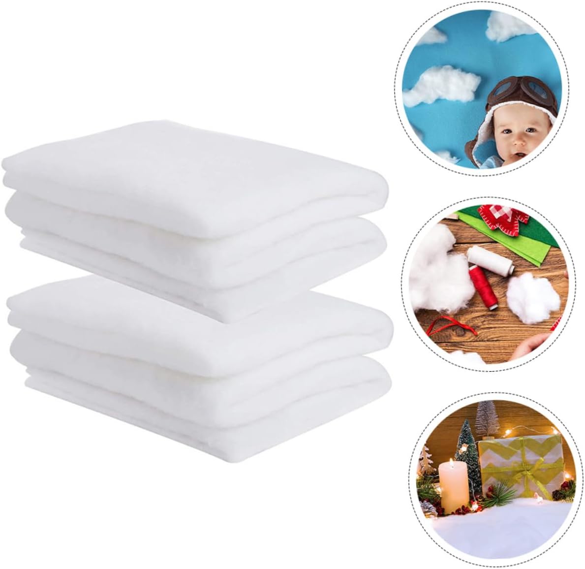 2pcs Artificial Snow Carpet for Christmas Decoration Thickened Snow Blanket for Winter Scene for Crafts and Holiday Decor Create a Festive Atmosphere