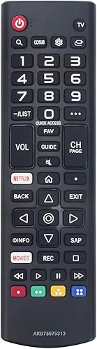 AKB75675313 Reemplazo remoto para LG TV 43UM6900PUA 43UM6910PUA 43UM6950DUB 70UM6970PUA 60UM7100DUA 55UM7200PUA 43UM7300AUE 43UM73113 0PUA 70 disponible en Yaxa Guatemala