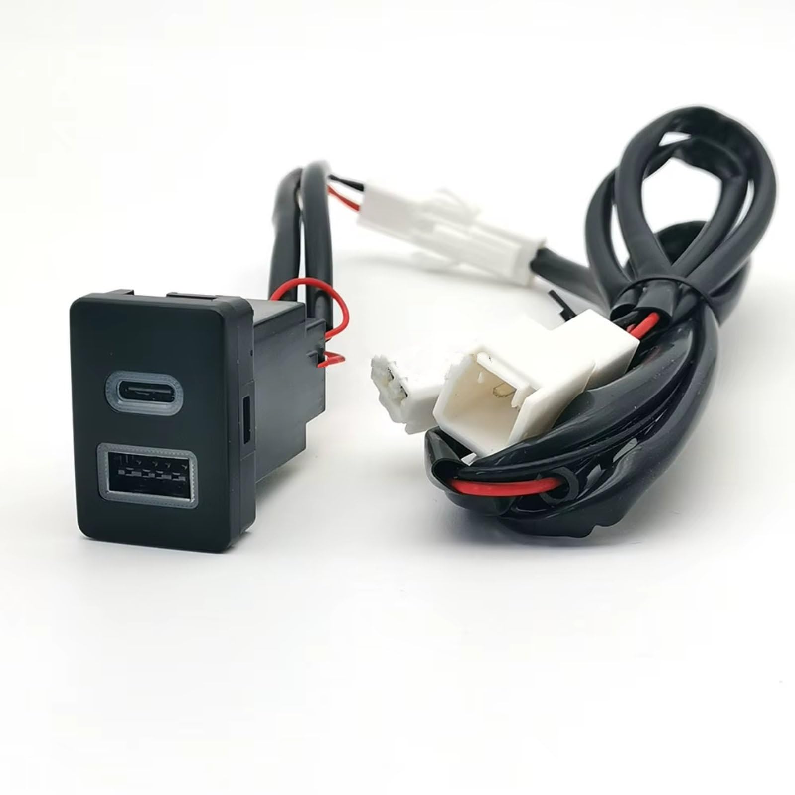 Porta USB Center Compatibile Con Toyota Per LC76 2019-2024 12V 24V Telefono Auto Presa Di Ricarica Dual QC3.0 Per Tipo C PD Potenza Ricarica Porta USB
