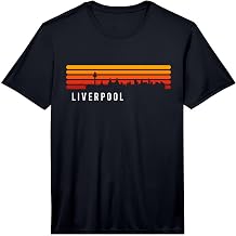 Retro Liverpool Shirt UK Liverpool Cityscape Skyline British Performance T-Shirt