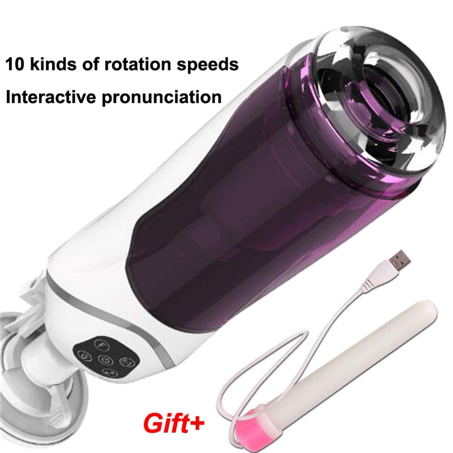 Intelligent Male Cup Automatic Telescopic e 360 ​​° Rotating 10 Speed ​​Electronic Massage Cup Maschile maschile