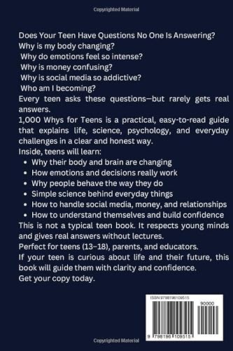 1000 Whys For Teens: Mind Blowing Answers To The Questions You Hvae Always Had About Your Body, Your Brain, The World Around you &Why Life Feels So Complicated – vue 2