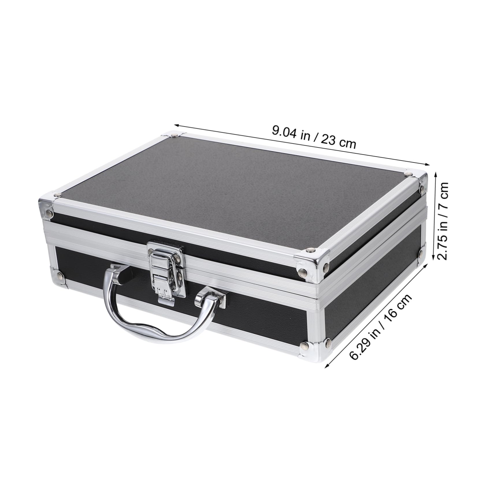 VICASKY Aluminum Storage Case Portable Workstation Briefcase Metal Case for Men Aluminum Locking Multifunctional