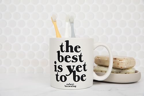 Miniatura 4 de Quotables Taza de café de cerámica de 14 oz. "The Best is Yet to Be"