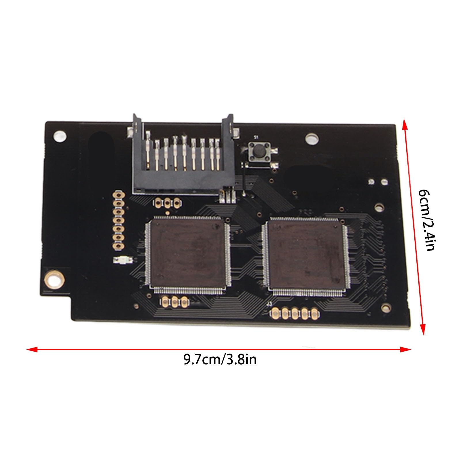 para Placa de Simulación de Unidad óptica GDEMU V5.20 para Consola Dreamcast VA1 con Fácil Instalación, Lectura Rápida y Silenciosa, Piezas de Repuesto (Azul Transparente)