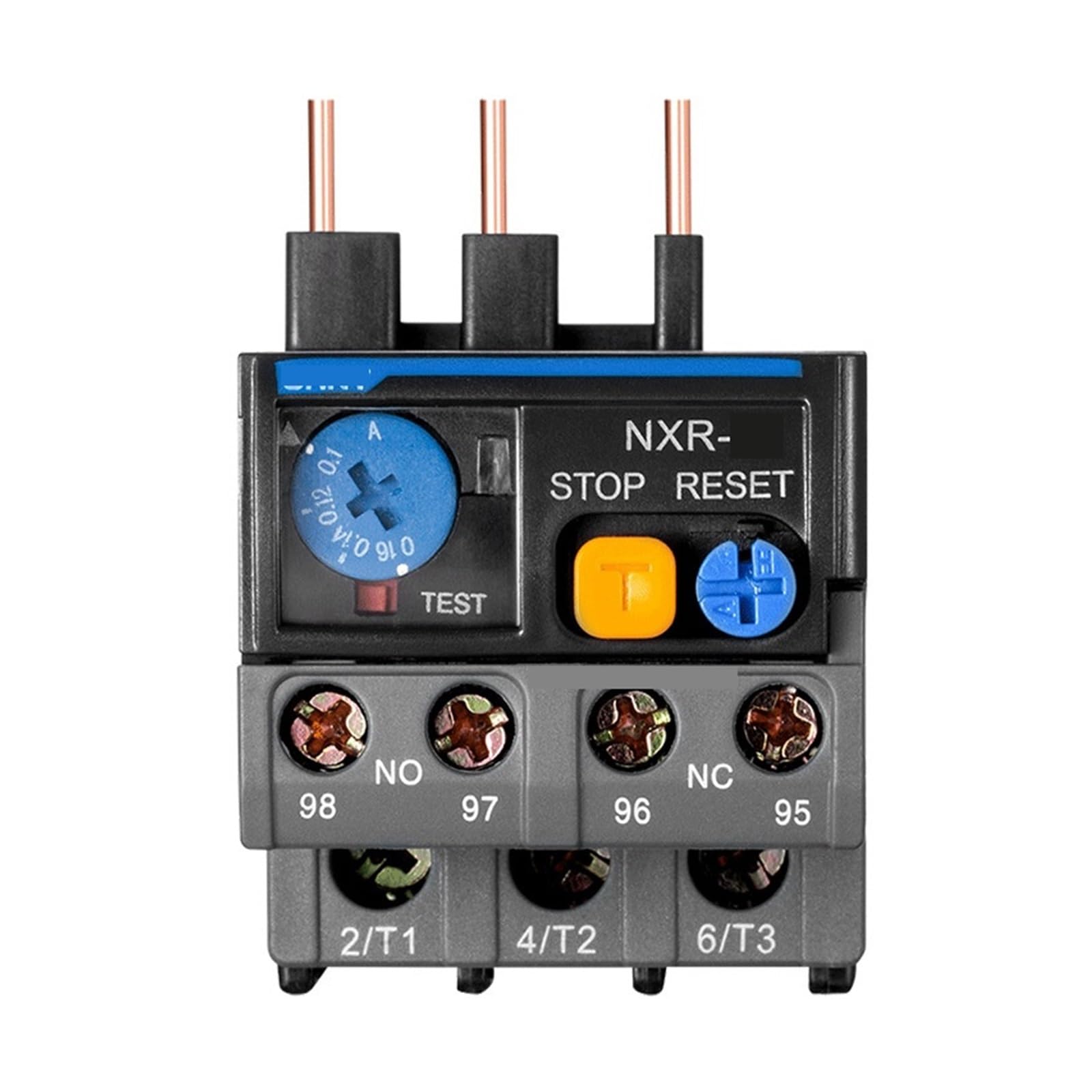 Relais de surcharge thermique NXR-25 17-25A à bilame compensé haute précision