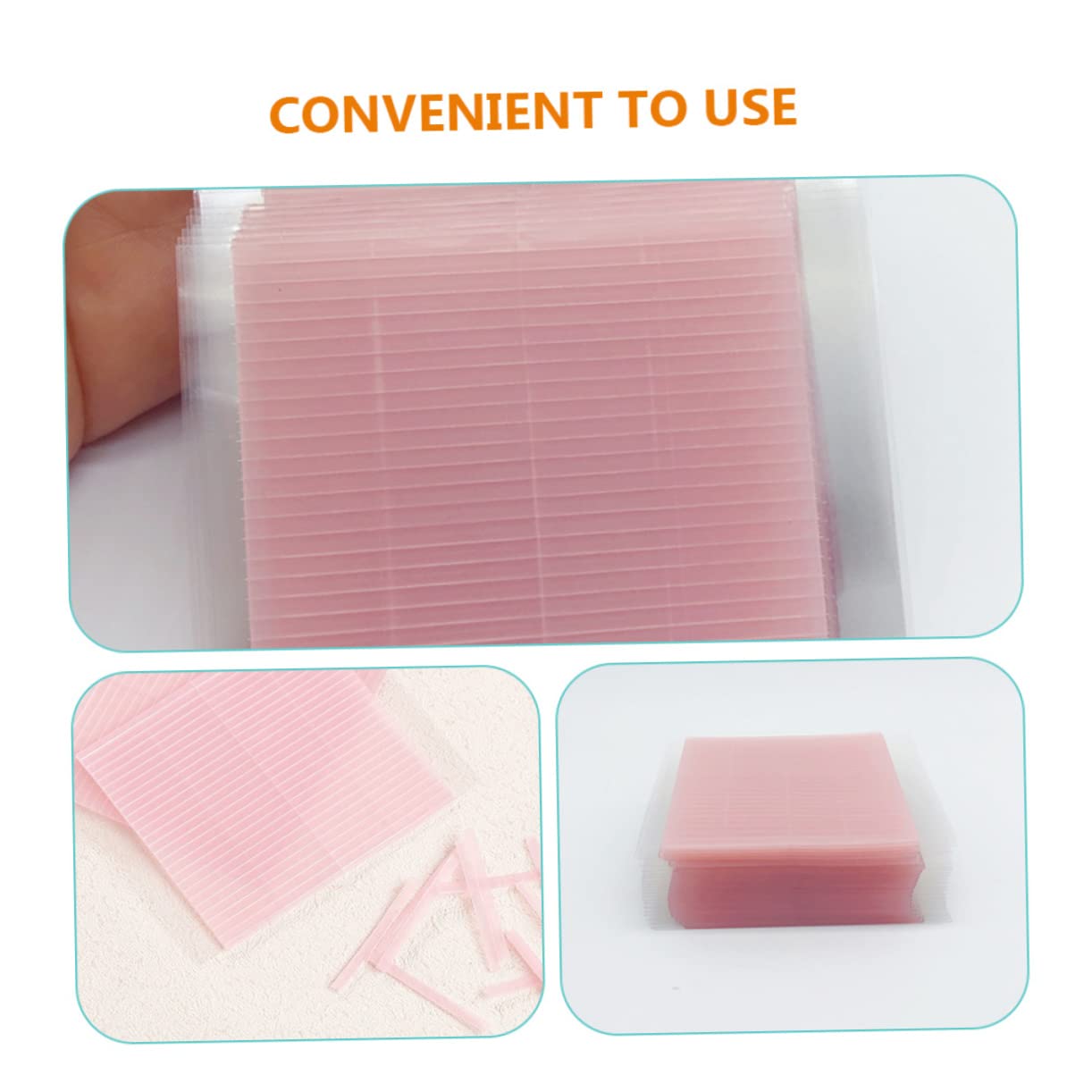 24sheets Invisible Stickers Self-adhesive Double Tapes Strips Total for Hooded Eyes and Everyday Makeup