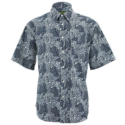 Chemise Zig Zag coupe droite et manches courtes aux motifs graphiques retro