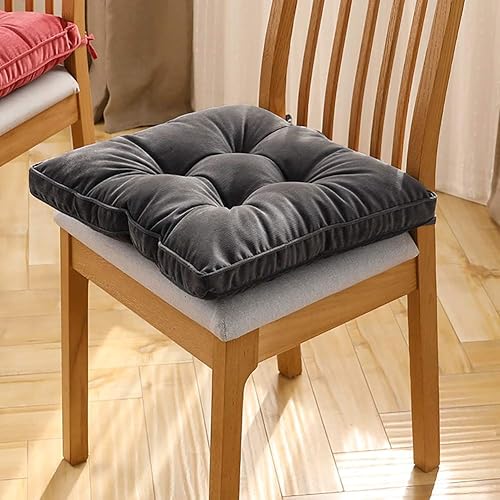 Miniatura 9 de Tiita - Almohada cuadrada para el suelo, cojín de asiento grueso para yoga, meditación, sala de estar, balcón, oficina, exterior, 22 x 22 pulgadas.