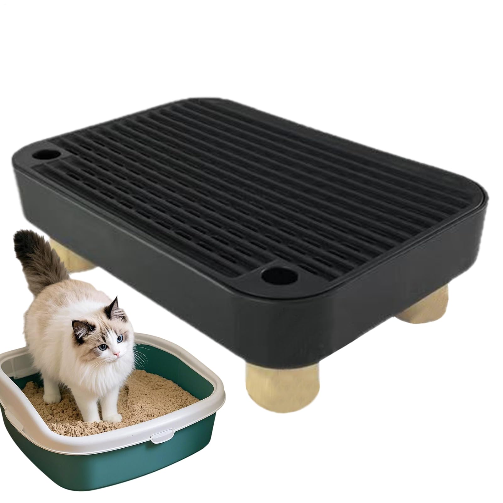 Marchepied pour litière pour chat pour salon et maison harmonieuse avec animaux