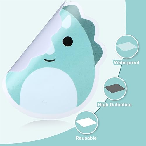 Miniatura 5 de simarro Paquete de 100 calcomanías bonitas, calcomanías de animales de dibujos animados para niños, calcomanías estéticas impermeables de vinilo,