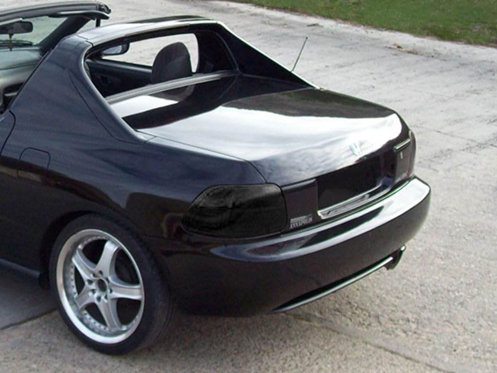Rvinyl Tail Light Tint Covers Compatible with Honda Del Sol 1993-1997 - Smoke