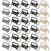 Produktbild 30 Stücke Wristlet Hardware, 32mm Schlüsselband Rohlinge, Klemmschließeanhängermit Schlüsselring, Klemmschließeanhänger für Herstellung von Schlüsselbändern DIY (5 Farben)