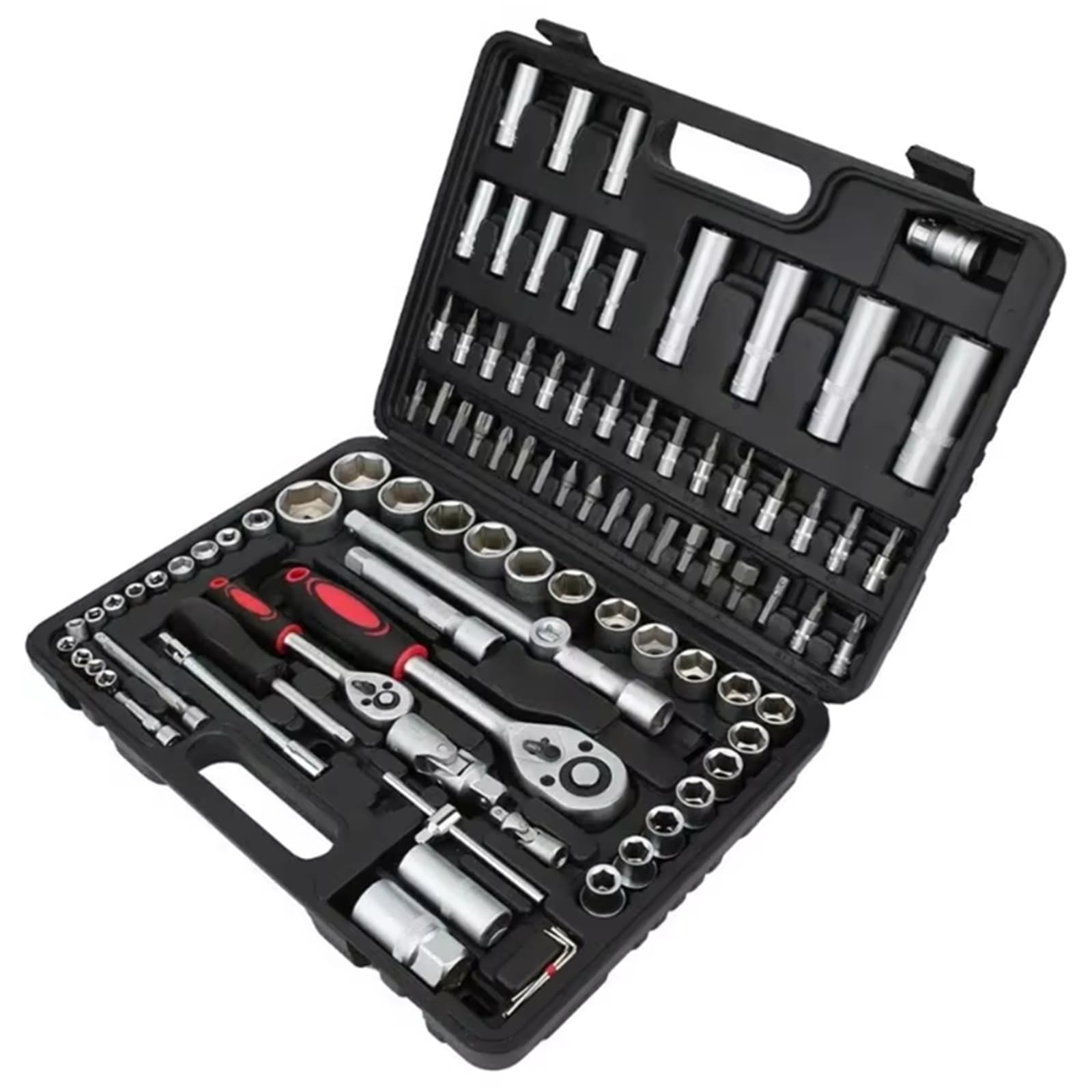 YNIYUJKL 46 Piece Combinat Wrench Set Ratchet Screwdriver Torque Wrench And Adjustable Spanner Tial Hand Tools For Automotive Repair And Diy Projects