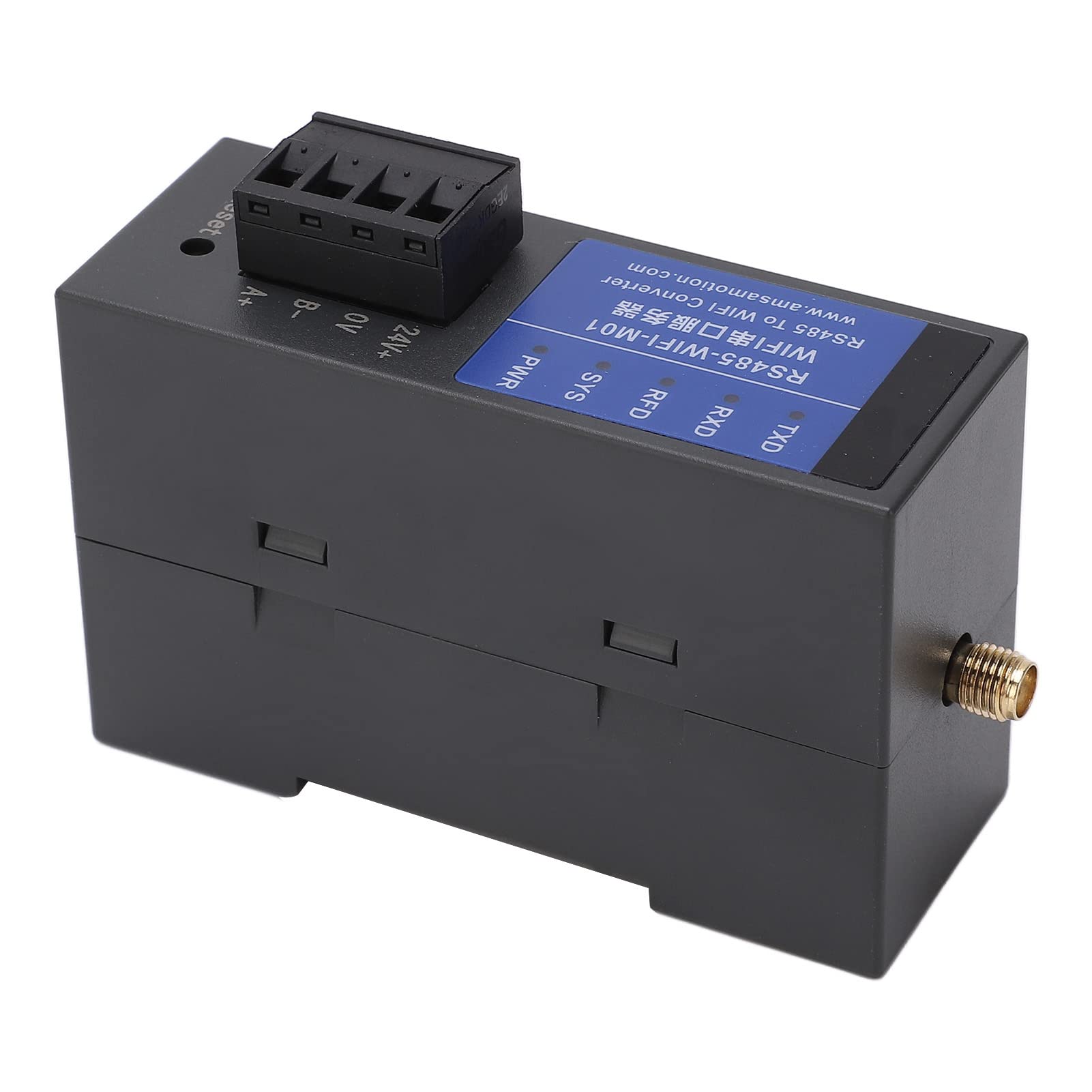Haofy Convertisseur vers Ethernet Adaptateur Série Anti-interférence élevé pour Les Paramètres de Bureau Prend en Charge Le Mode Serveur pour Les Professionnels de L'informatique ABS