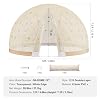 VEVOR Dome Bubble Tent, 12FT Double Cover (Transparent & Light Yellow Cover), Outdoor Geodesic House Shelter, Upgraded Igloo Tent Waterproof for Camping, Patio, Dining Backyard, Party