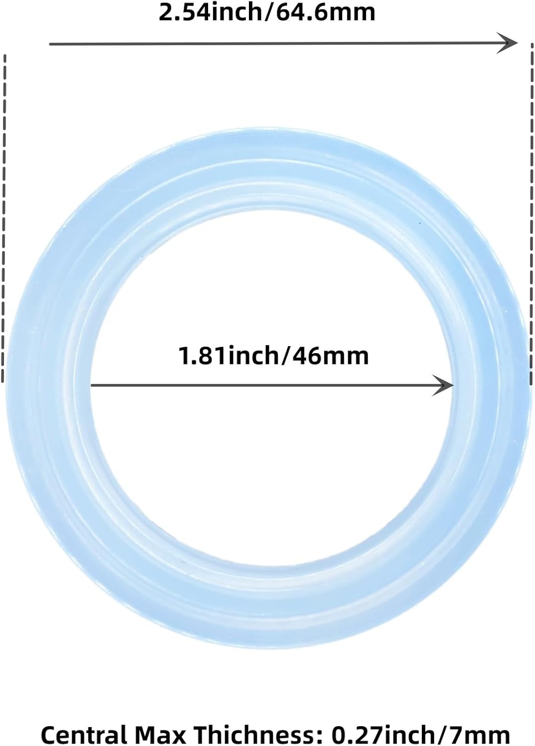 Replacement Gasket for Dolim/GEVI/MR COFFEE etc. 51mm Coffee Machine Silicone Ring Seal the Grouphead, accessories for anti-leaking water from the portafilter