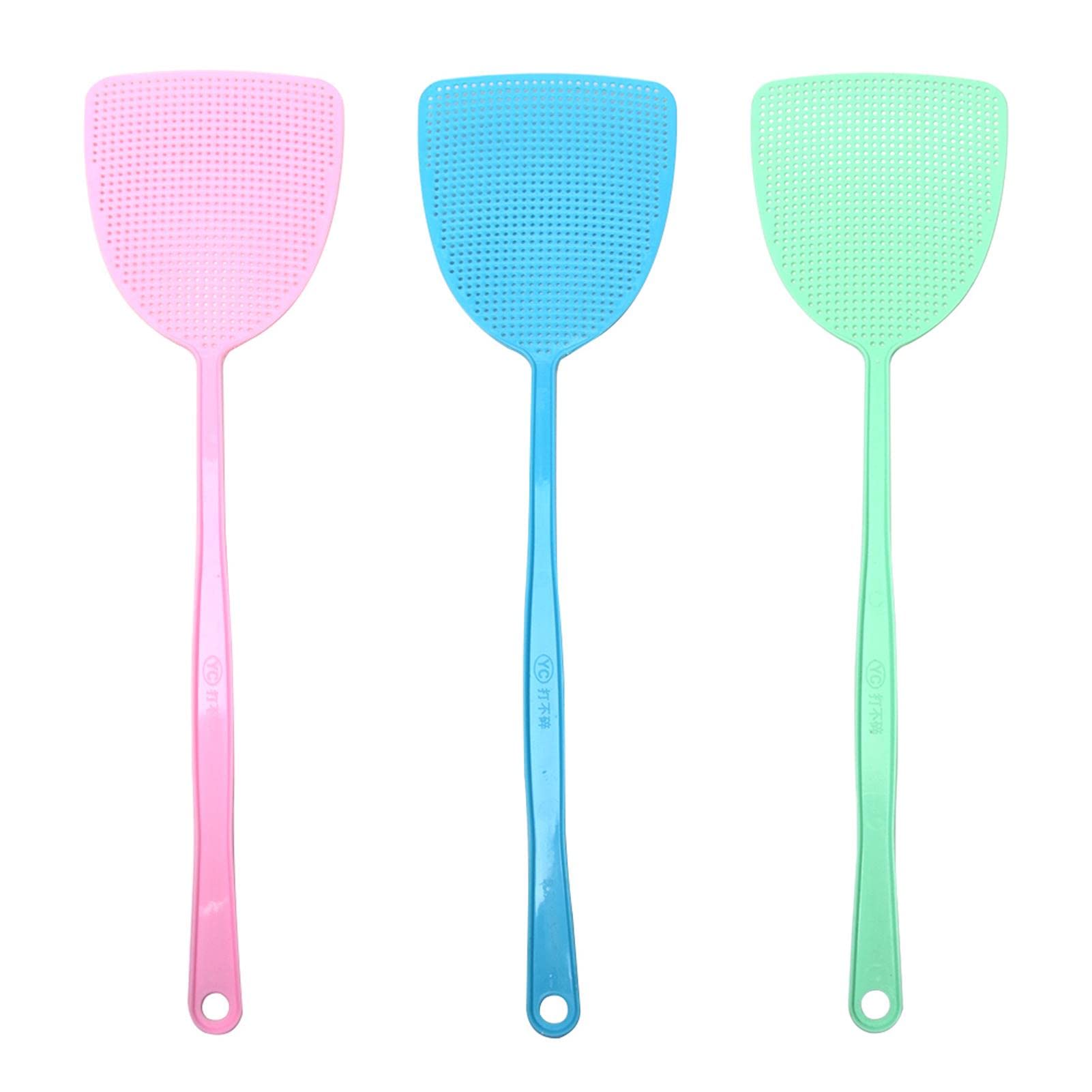 Photo 1 of ** only comes with the blue one **Bibabala 3pcs Summer Camping Fly Swatter Flexible for Yard Home,Long Handle Swatter for Indoor and Outdoor(Color Random)
