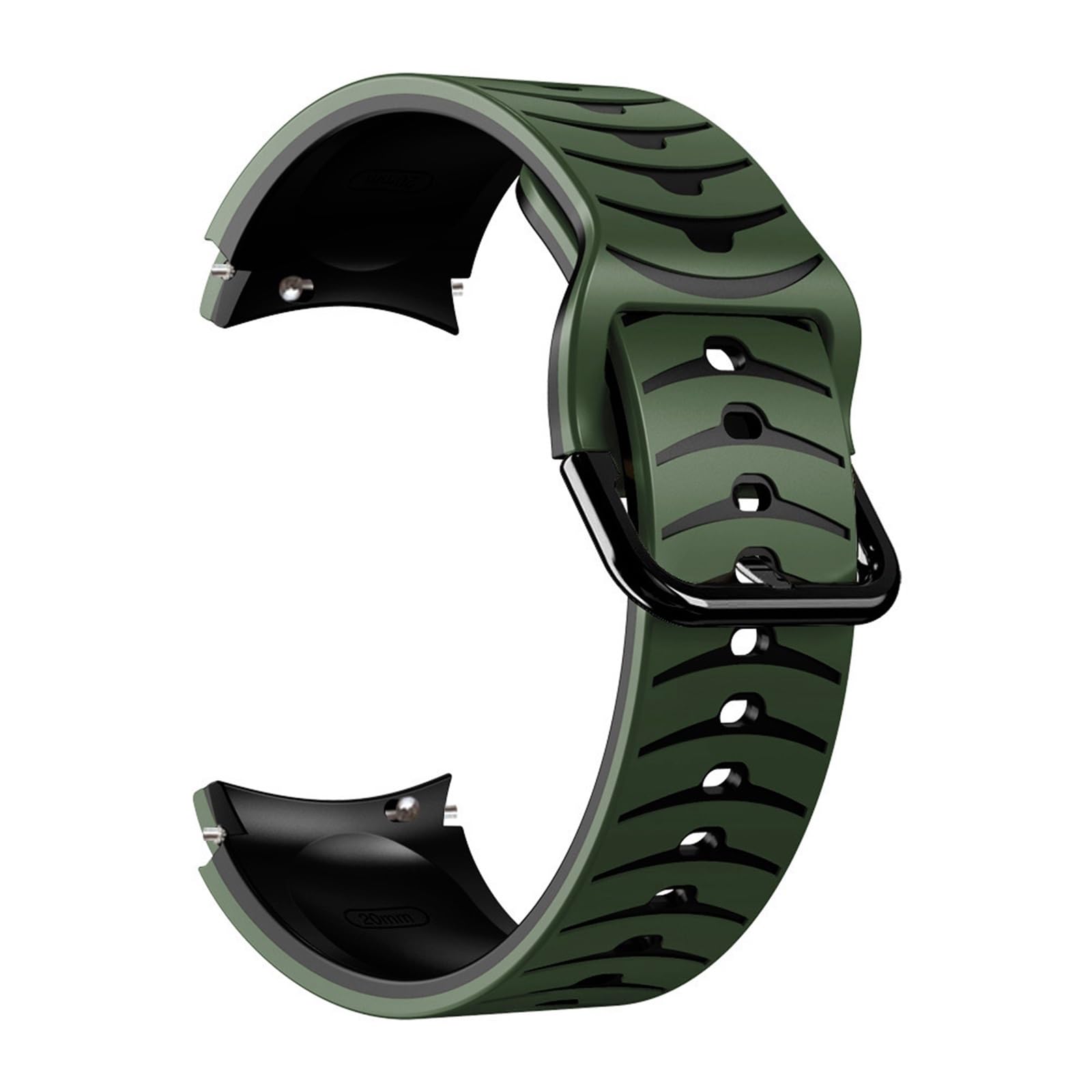 Bracelet en Silicone pour montre Samsung 6 5 4, 44mm 40mm/4 classique 46mm 42mm 5pro 45mm, pour Galaxy Watch 6 classique 43 47MM