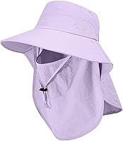 Vista 8 de Sombrero de sol para hombres y mujeres con solapa para el cuello, protección UV UPF 50+, sombreros de pesca para senderismo, sombrero de ala ancha