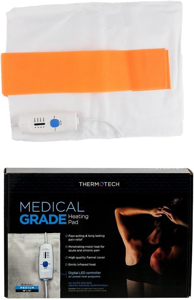 ThermoTech Medium Digital Moist Heating Pad with Infrared Technology (18"x14")