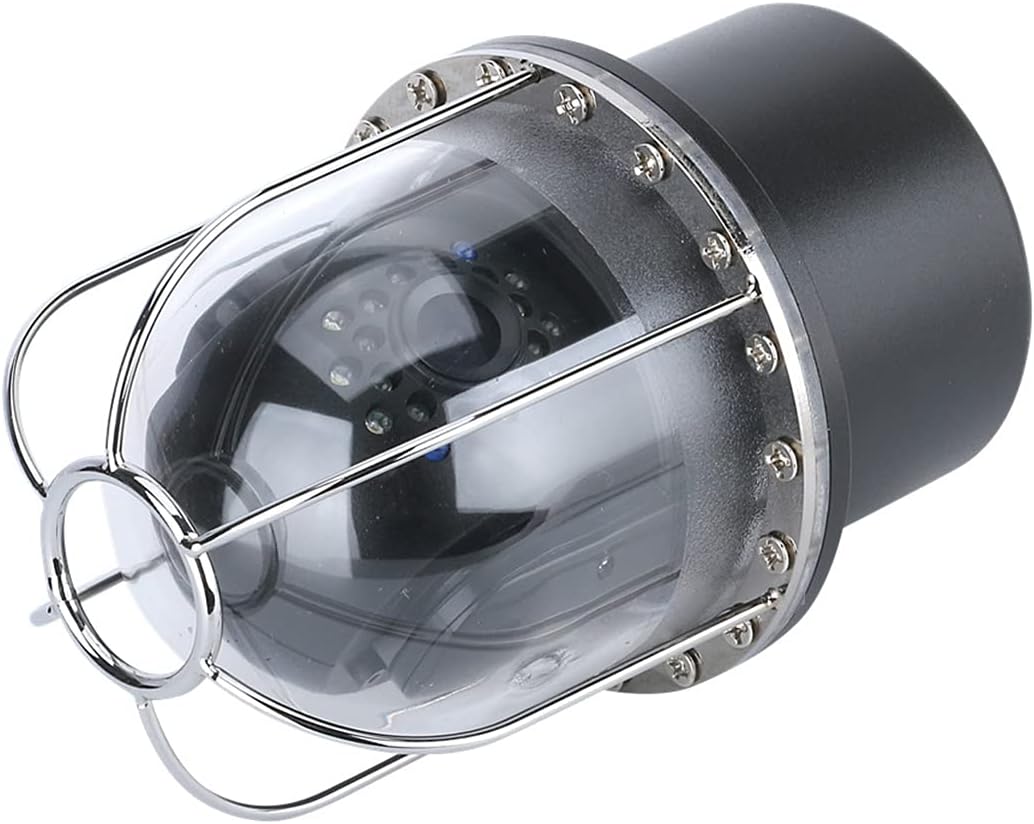 10 Inch Underwater Fishing Video Camera Fish Finder IP68 360 Degree Rotating Dome Rotating Panoramic Viewing Camera,50m (100m)