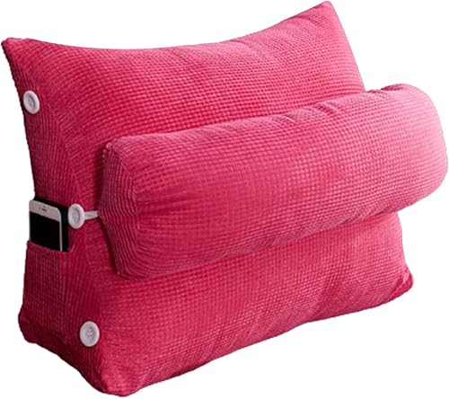 LUHAMEG Respaldo de lectura suave, cojín de cuña de espalda ajustable, cojín triangular para sofá de oficina, cojín de apoyo para el cuello,