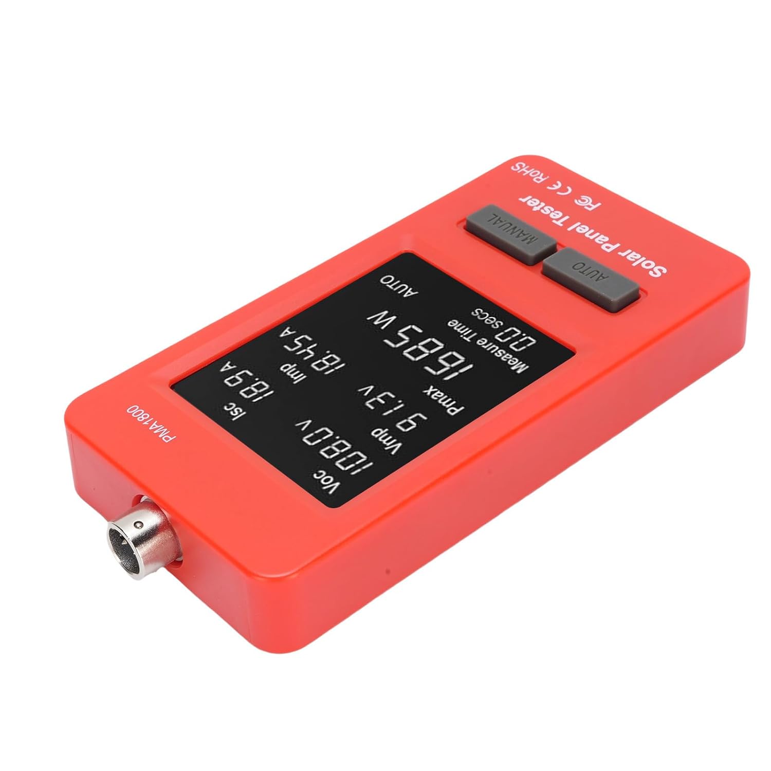 Solar Panel Tester, 5 to 1800W MPPT Multimeter with HD Backlit Display and Safety Protections, Portable Watt Meter for Solar PV Panel Testing and Data Analysis