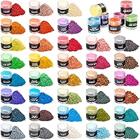 Poudre Mica 50g Violet - Pigment Résine Époxy, Savon, Maquillage - Naturel Et Non Toxique